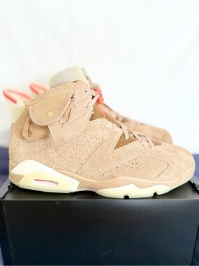 AUTHENTIC Jordan 6 Retro Travis Scott British Khaki size 13 2021 VNDS